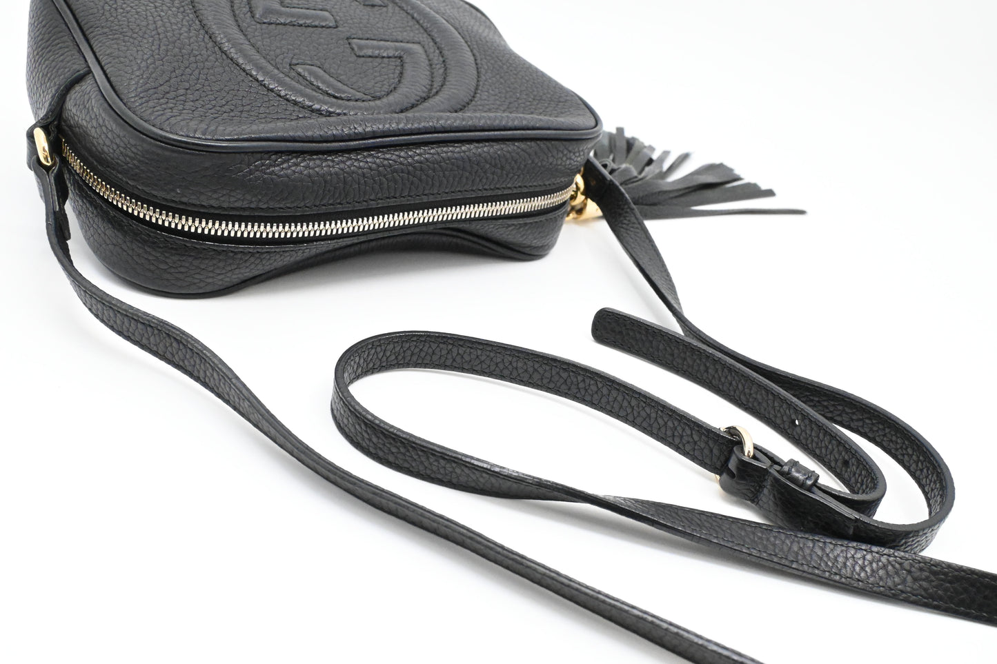 Gucci Soho Disco Crossbody Bag in Black Leather