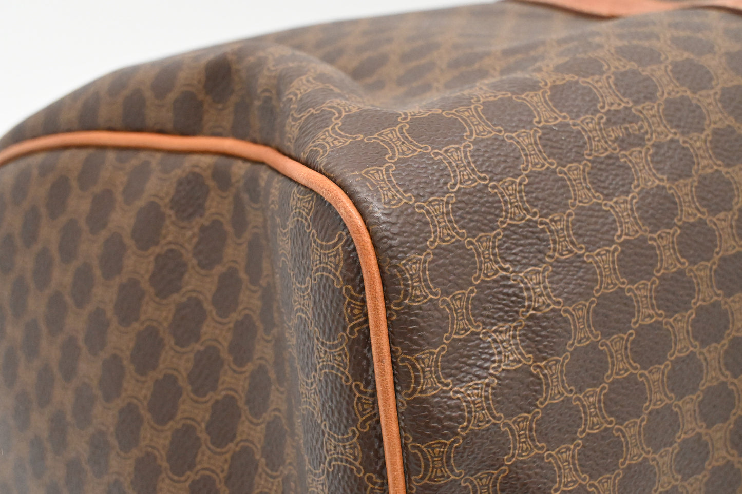 Celine Travel Bag in Brown Macadam Coated Canvas