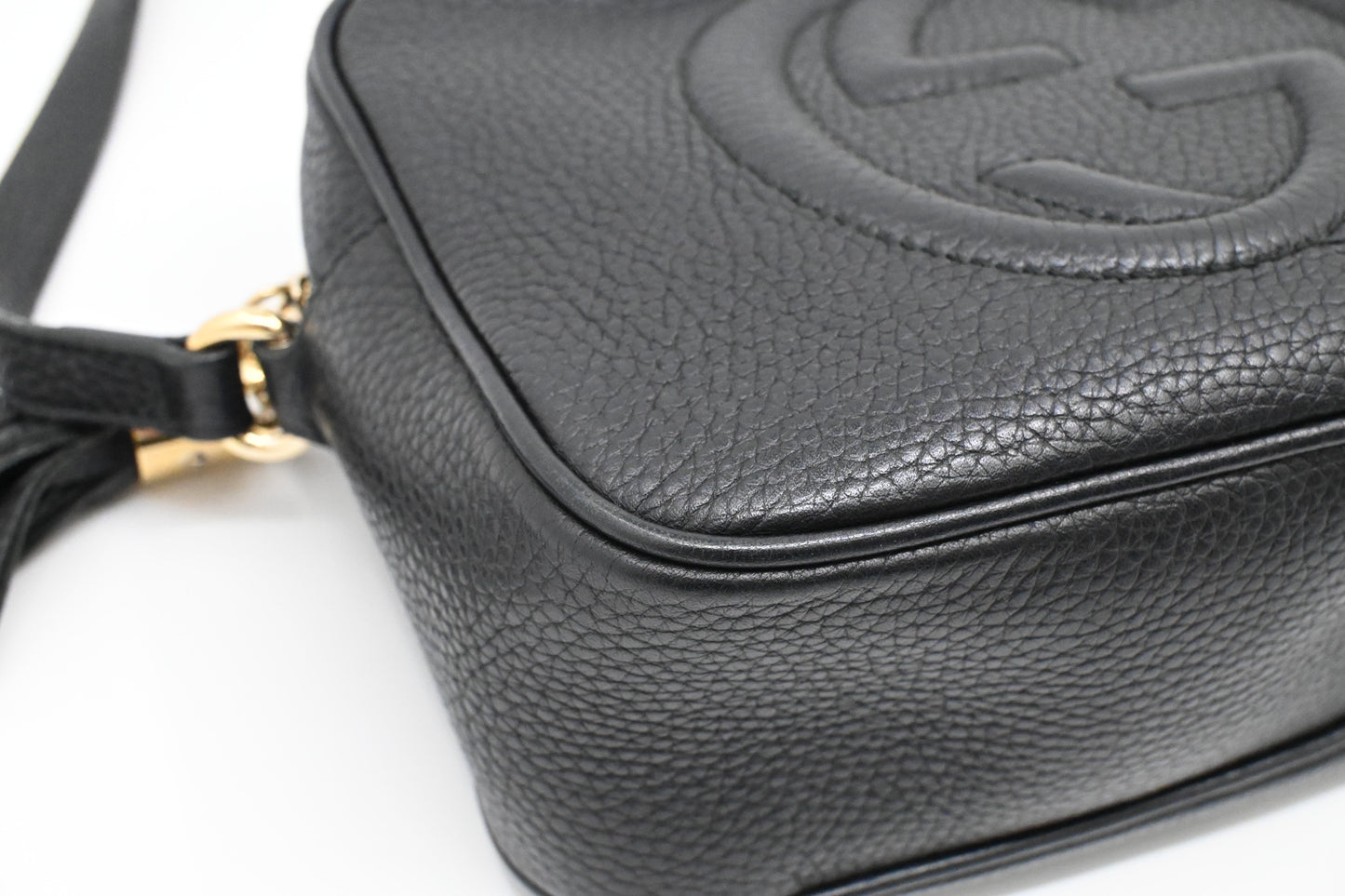 Gucci Soho Disco Crossbody Bag in Black Leather