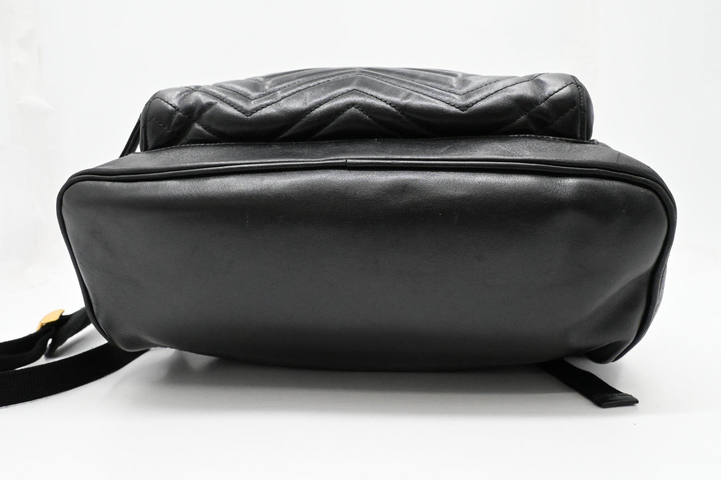 Gucci GG Marmont Backpack in Black Leather