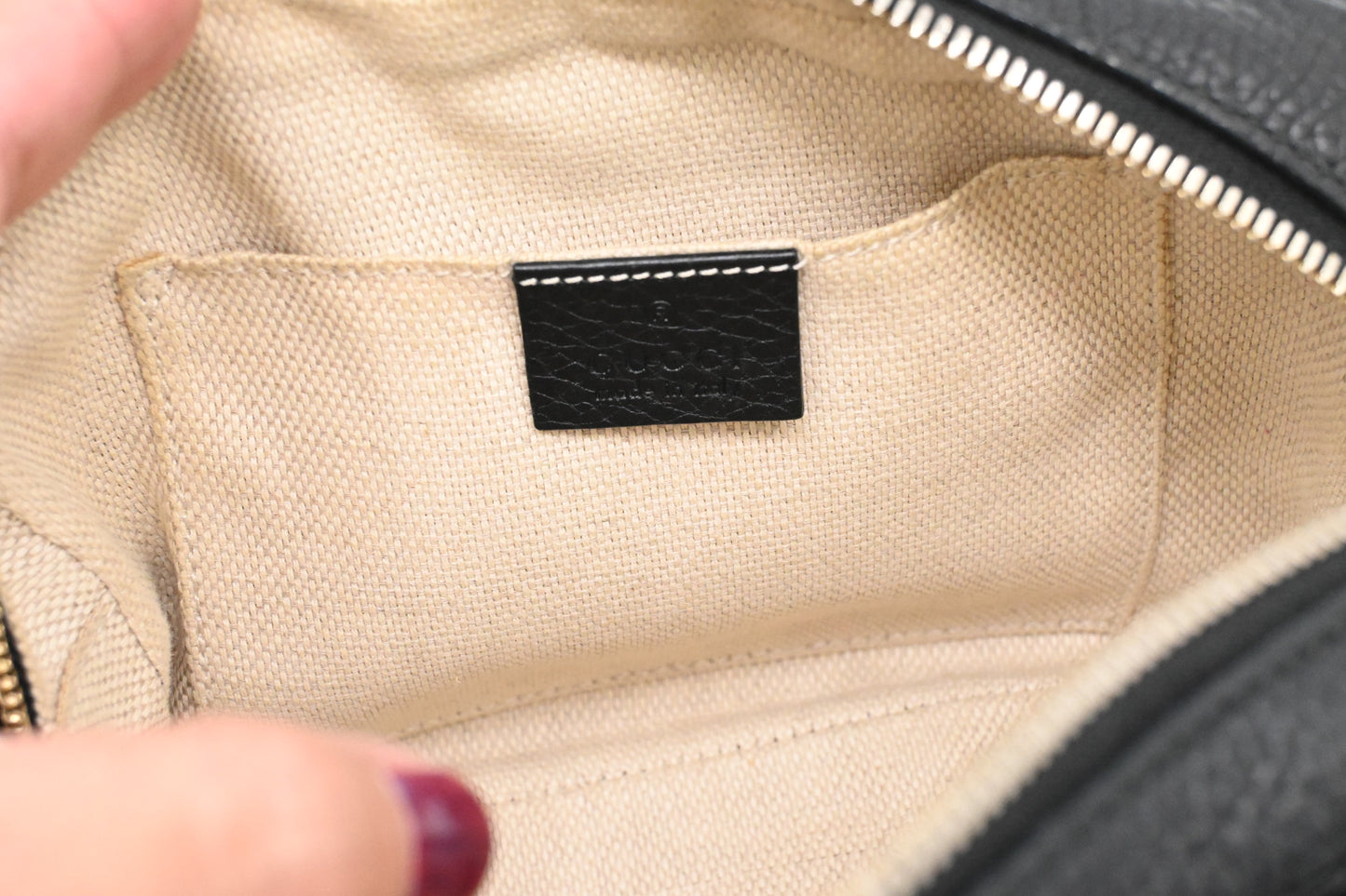 Gucci Soho Disco Crossbody Bag in Black Leather