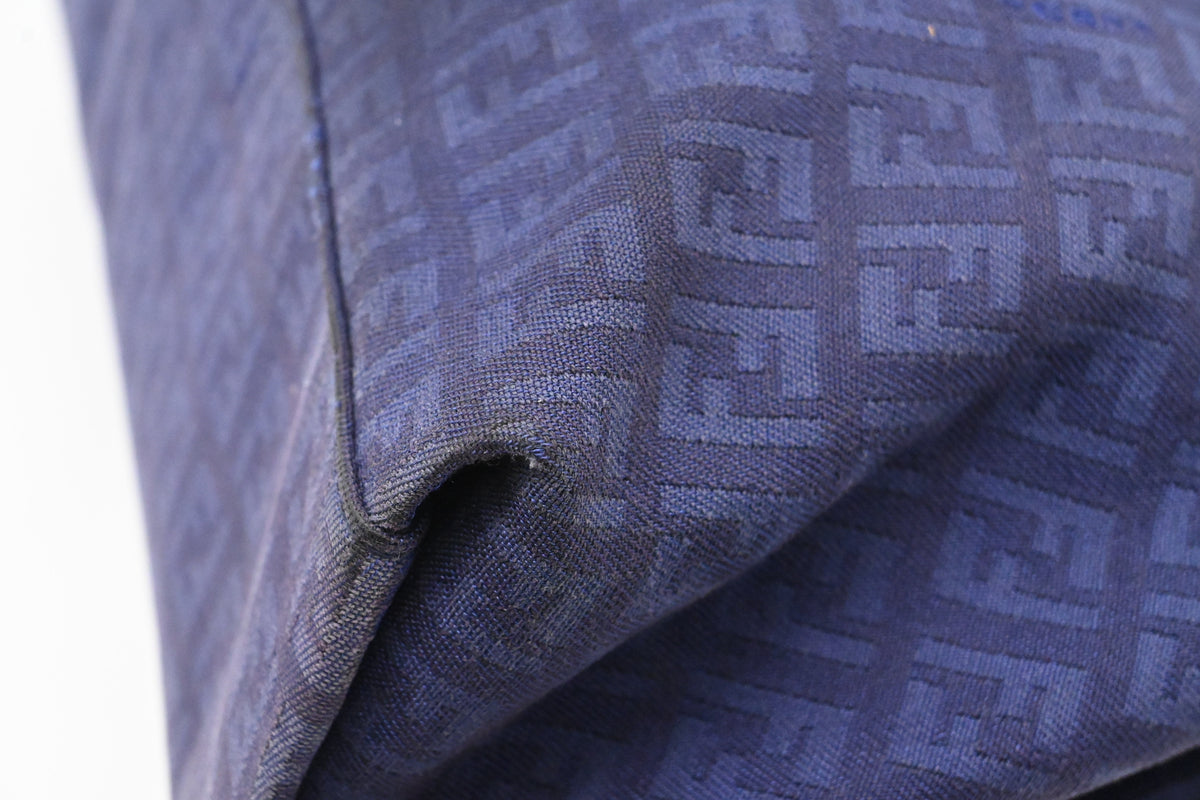 Fendi Shoulder Bag in Blue Zuccino Canvas