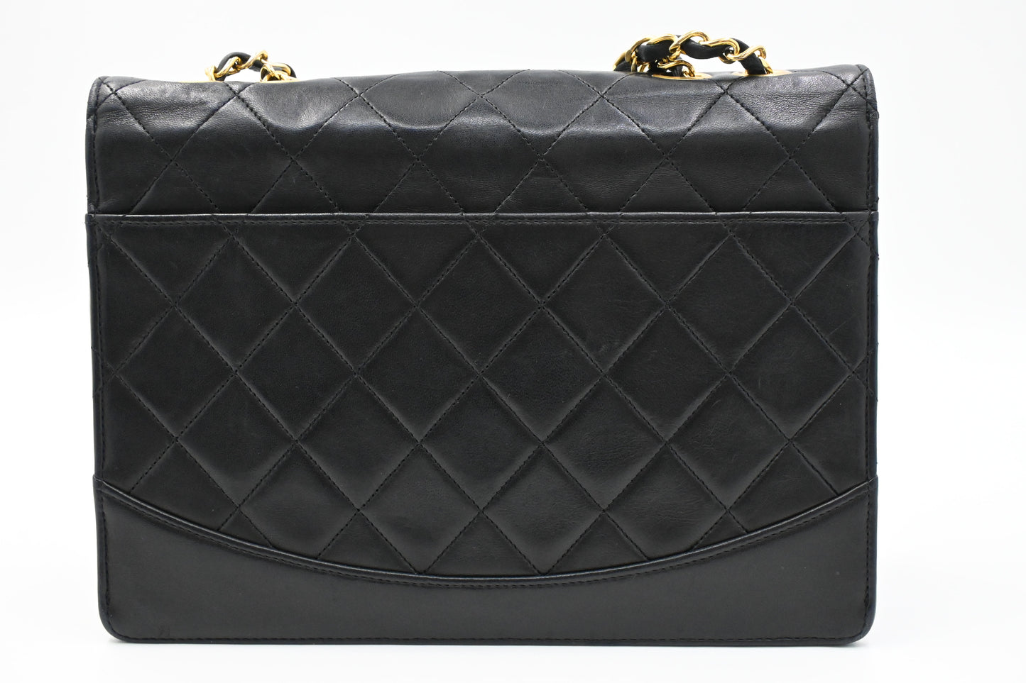 Chanel Trapezoid Flap in Black Matelassé Leather