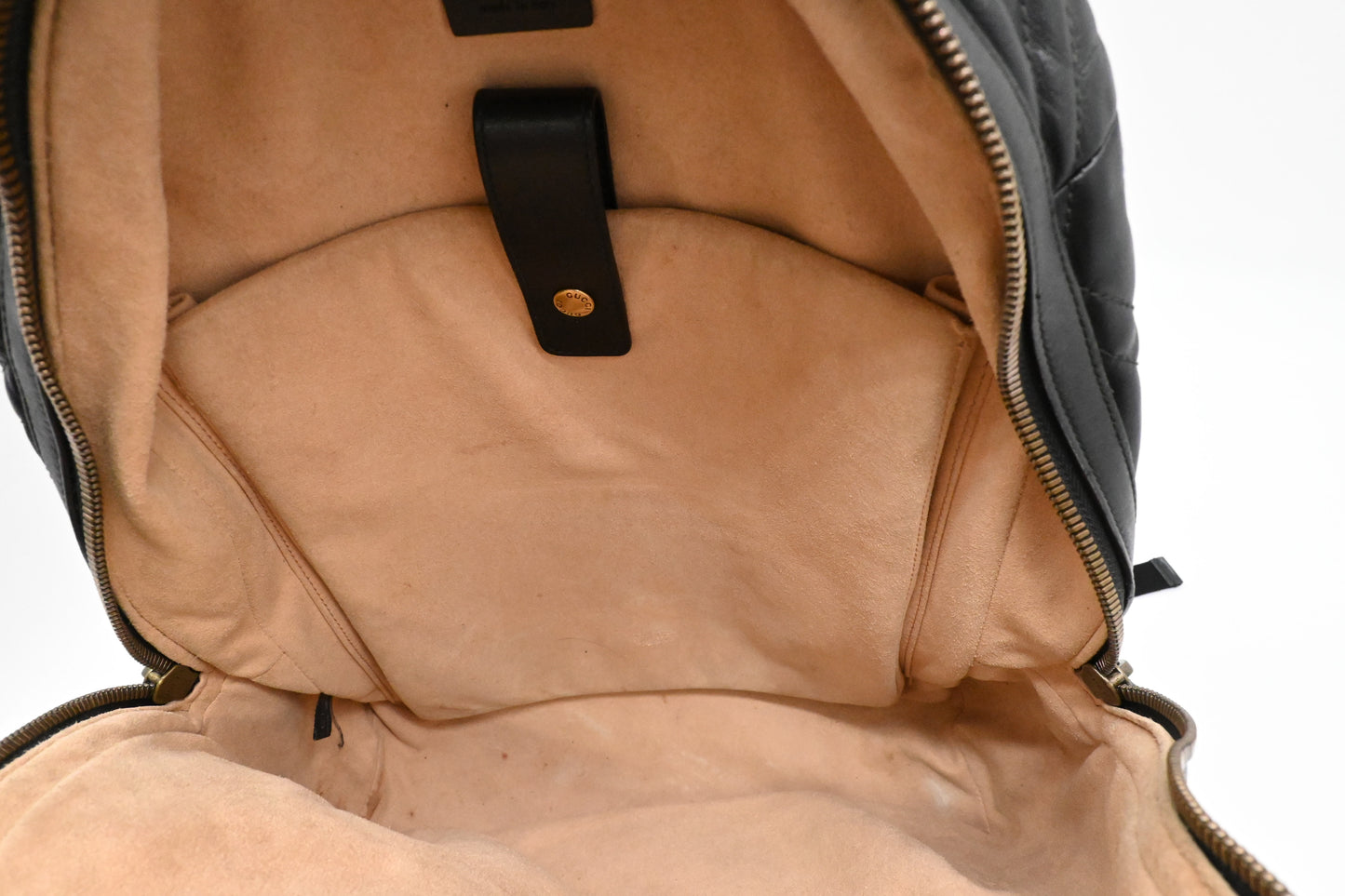 Gucci GG Marmont Backpack in Black Leather