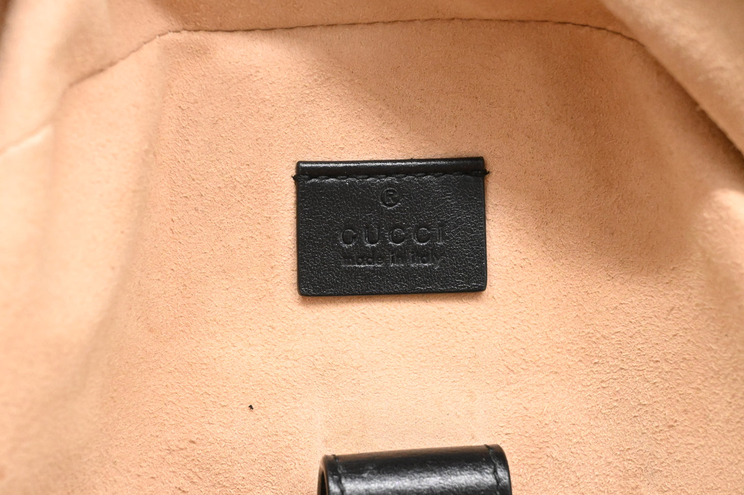 Gucci GG Marmont Backpack in Black Leather