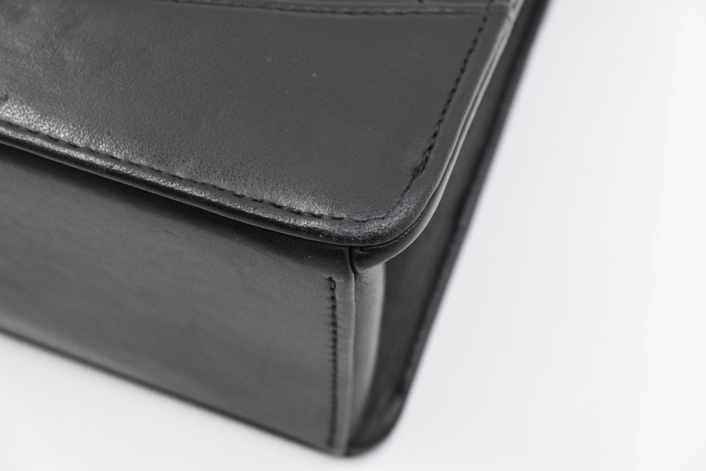 Chanel Trapezoid Flap in Black Matelassé Leather