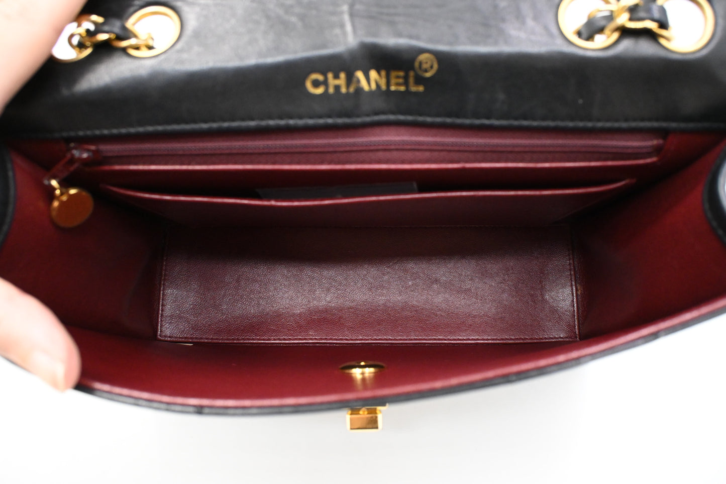 Chanel Trapezoid Flap in Black Matelassé Leather
