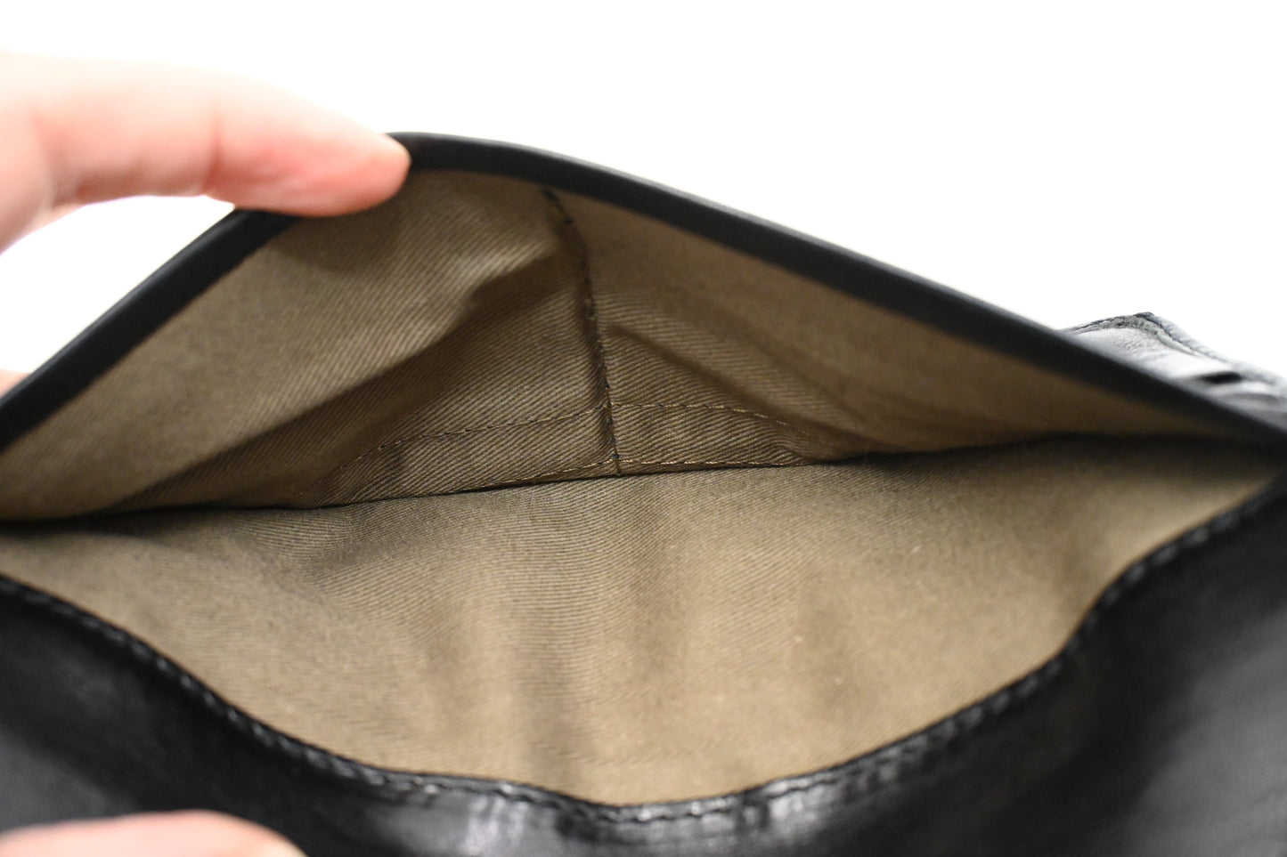 Chloe Long Wallet in Brown Canvas and Black Leather