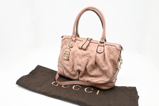 Gucci Sukey 2way Bag in Pink Guccissima Leather