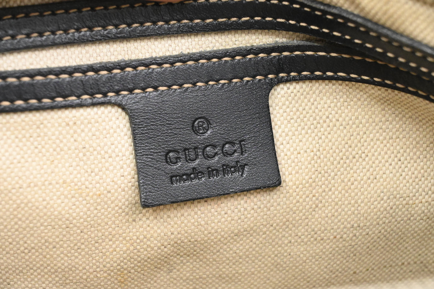 Gucci Crossbody Bag in Navy Blue GG Supreme Canvas