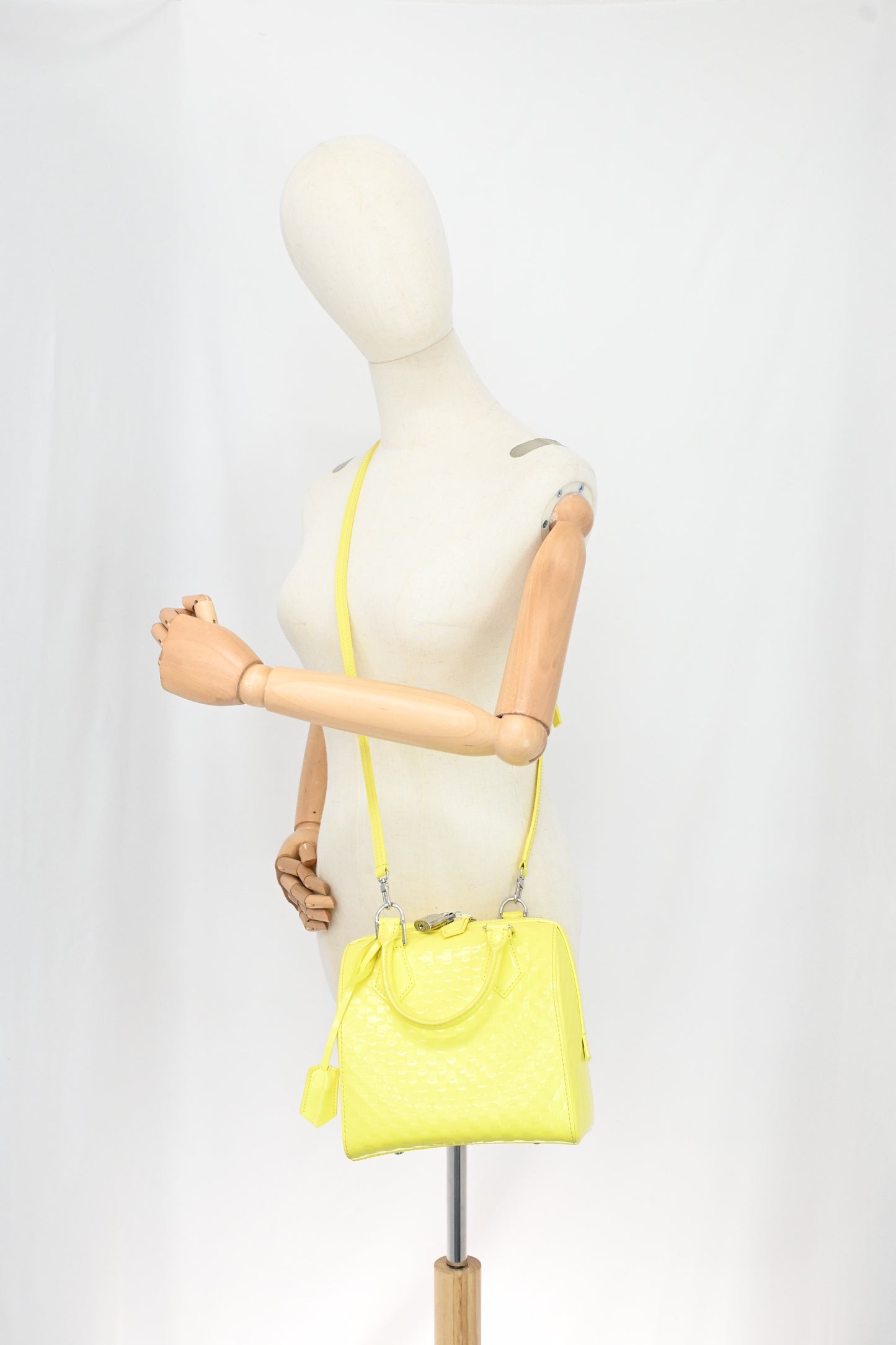 Louis Vuitton Speedy Cube in Yellow Damier Facette Leather