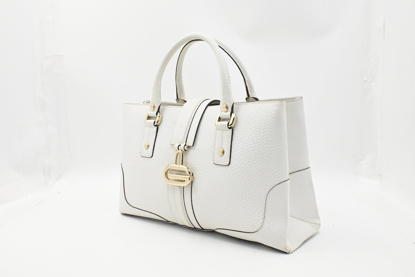 Gucci Tote in White Leather