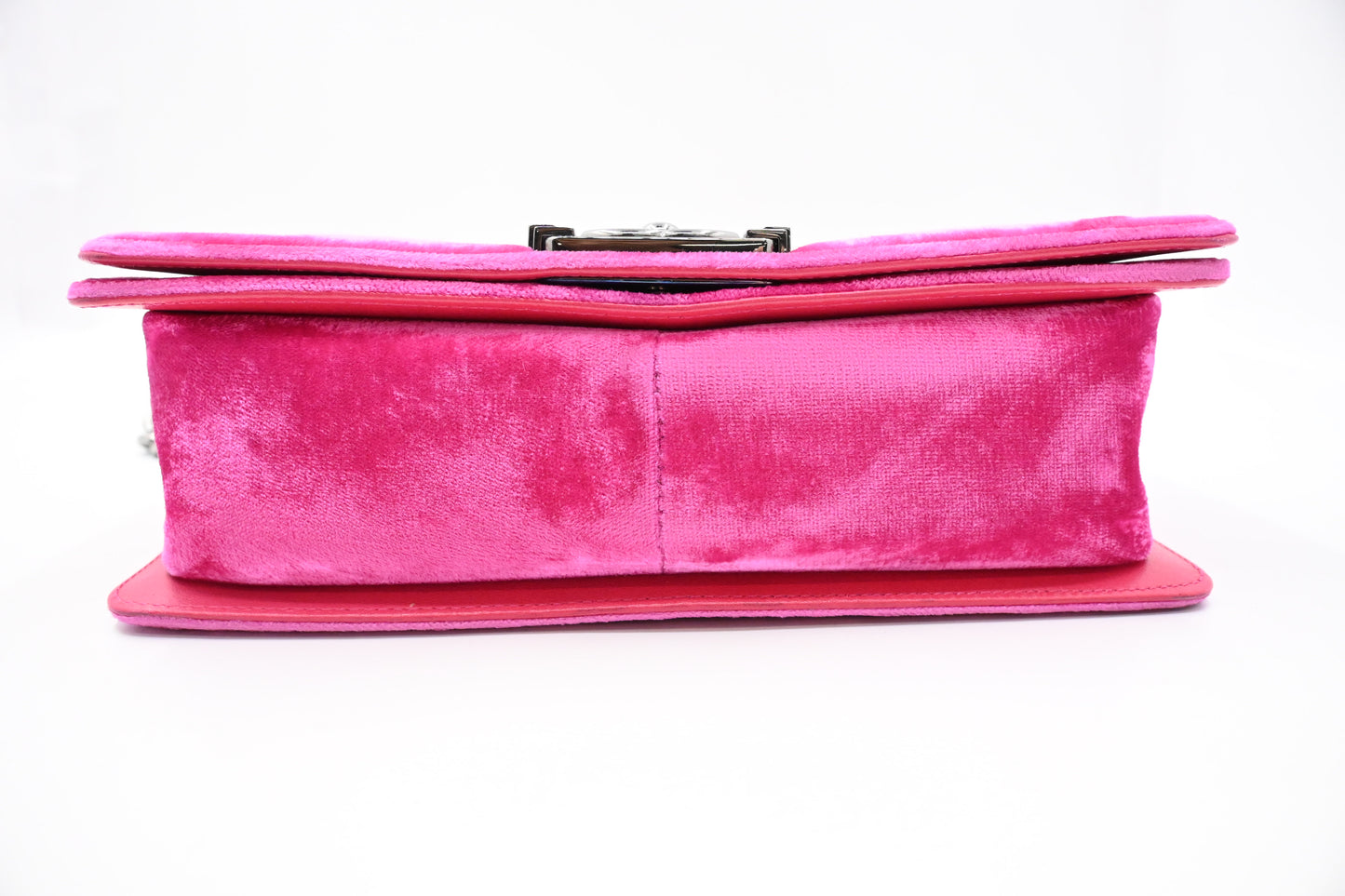 Chanel Medium Boy in Pink Velvet