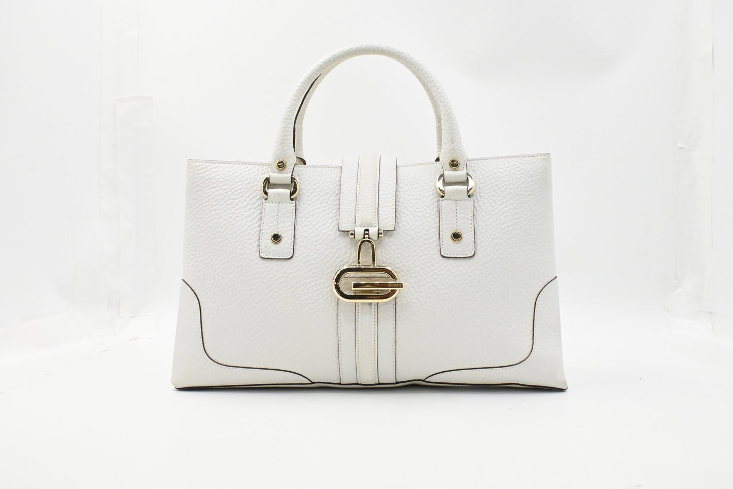 Gucci Tote in White Leather