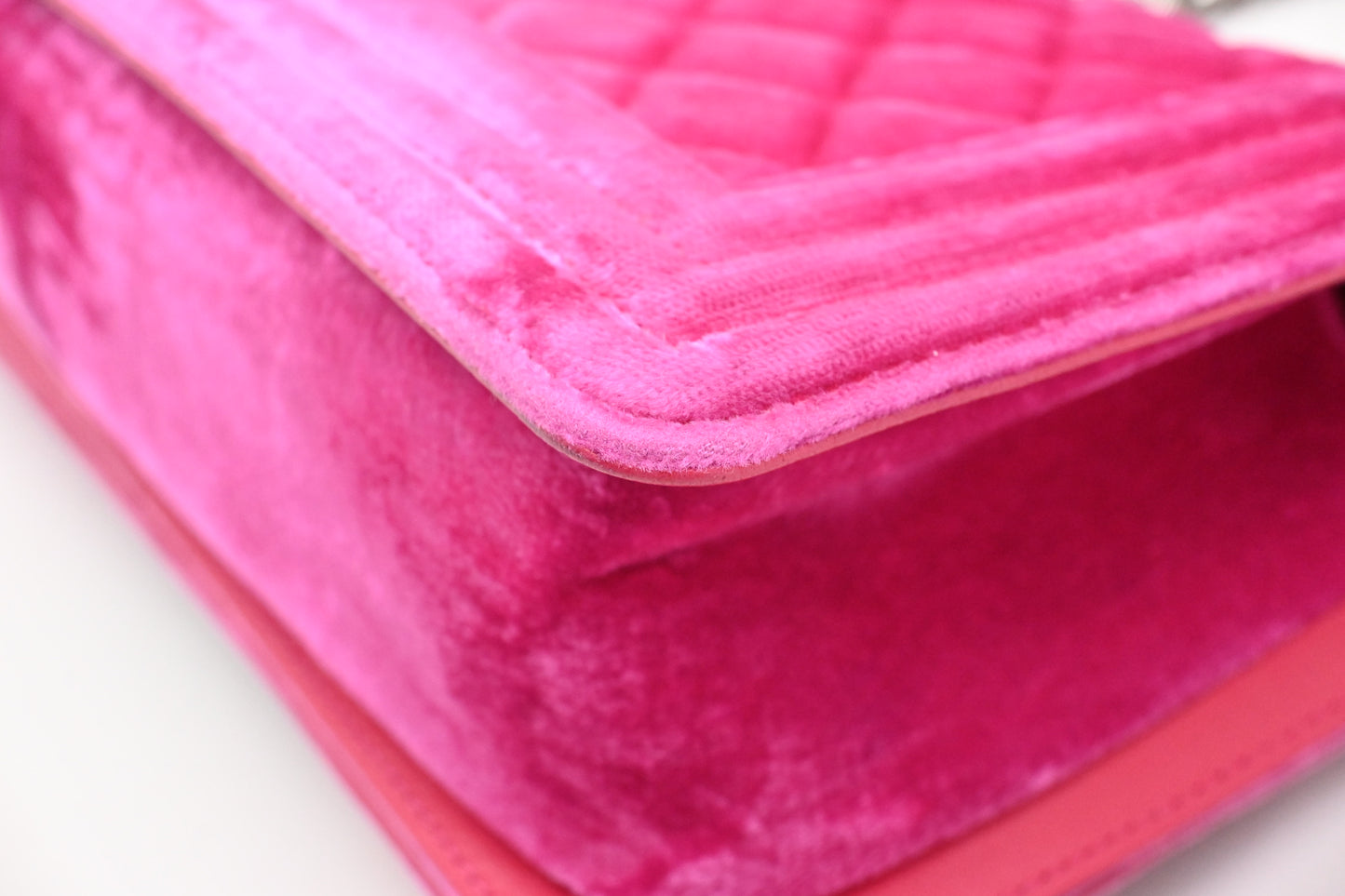 Chanel Medium Boy in Pink Velvet
