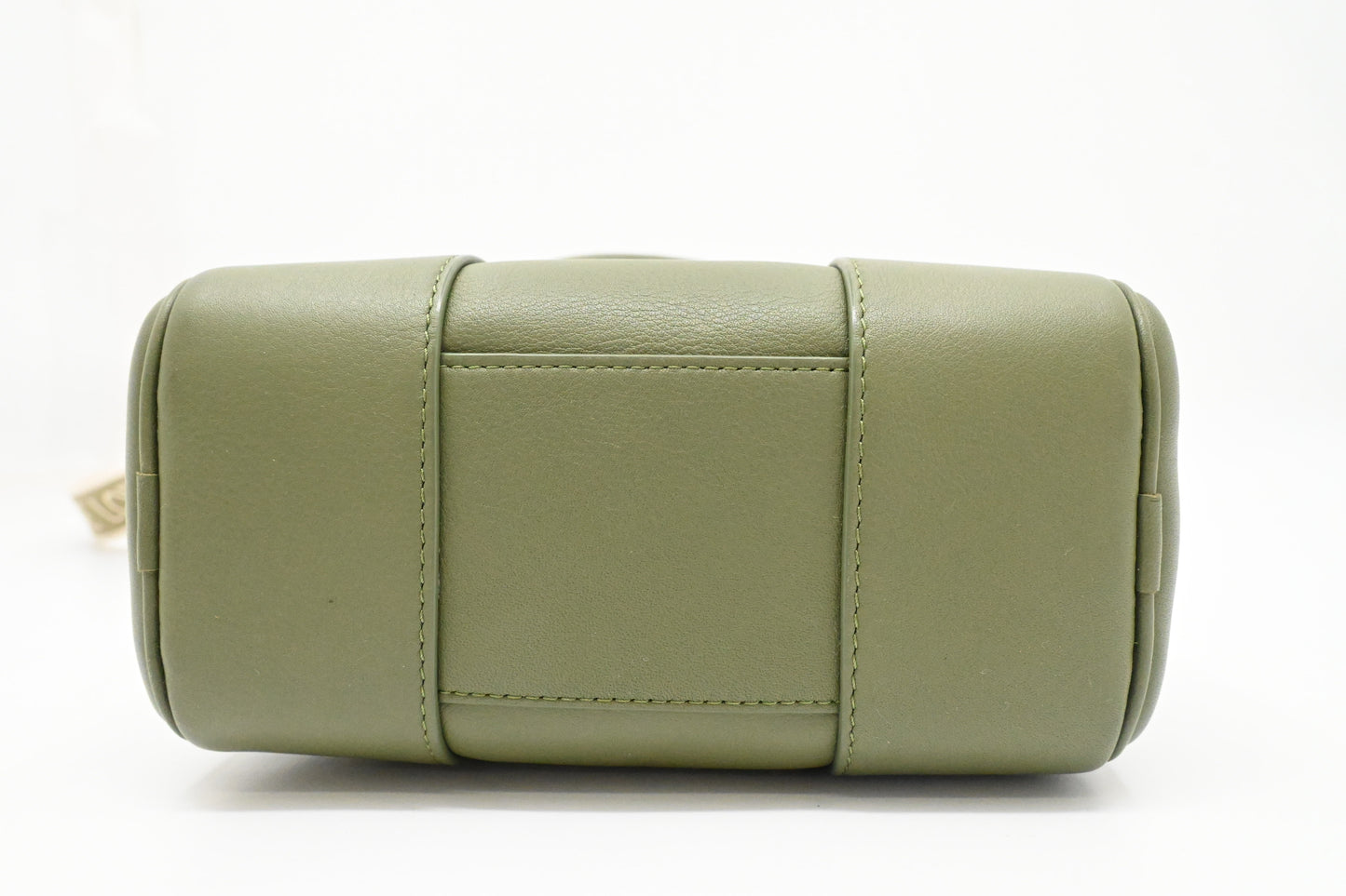 Loewe Amazona 16 Square Bag in Nappa Green Leather