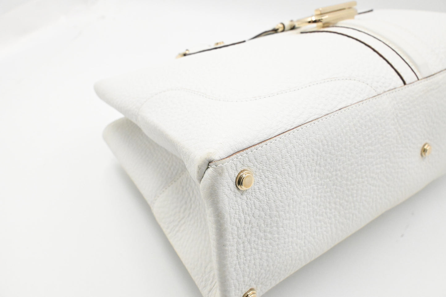 Gucci Tote in White Leather
