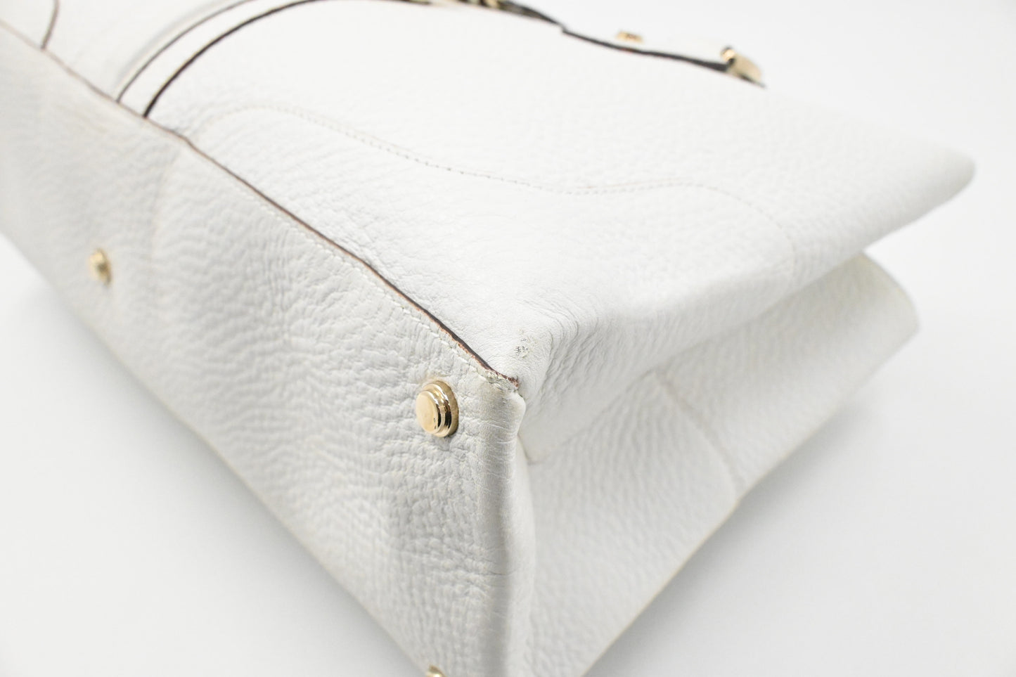 Gucci Tote in White Leather