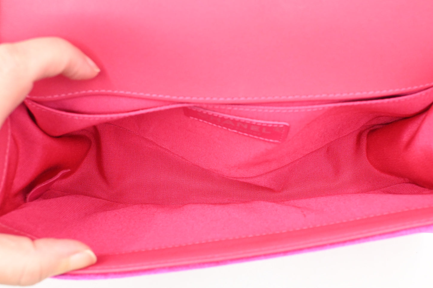 Chanel Medium Boy in Pink Velvet