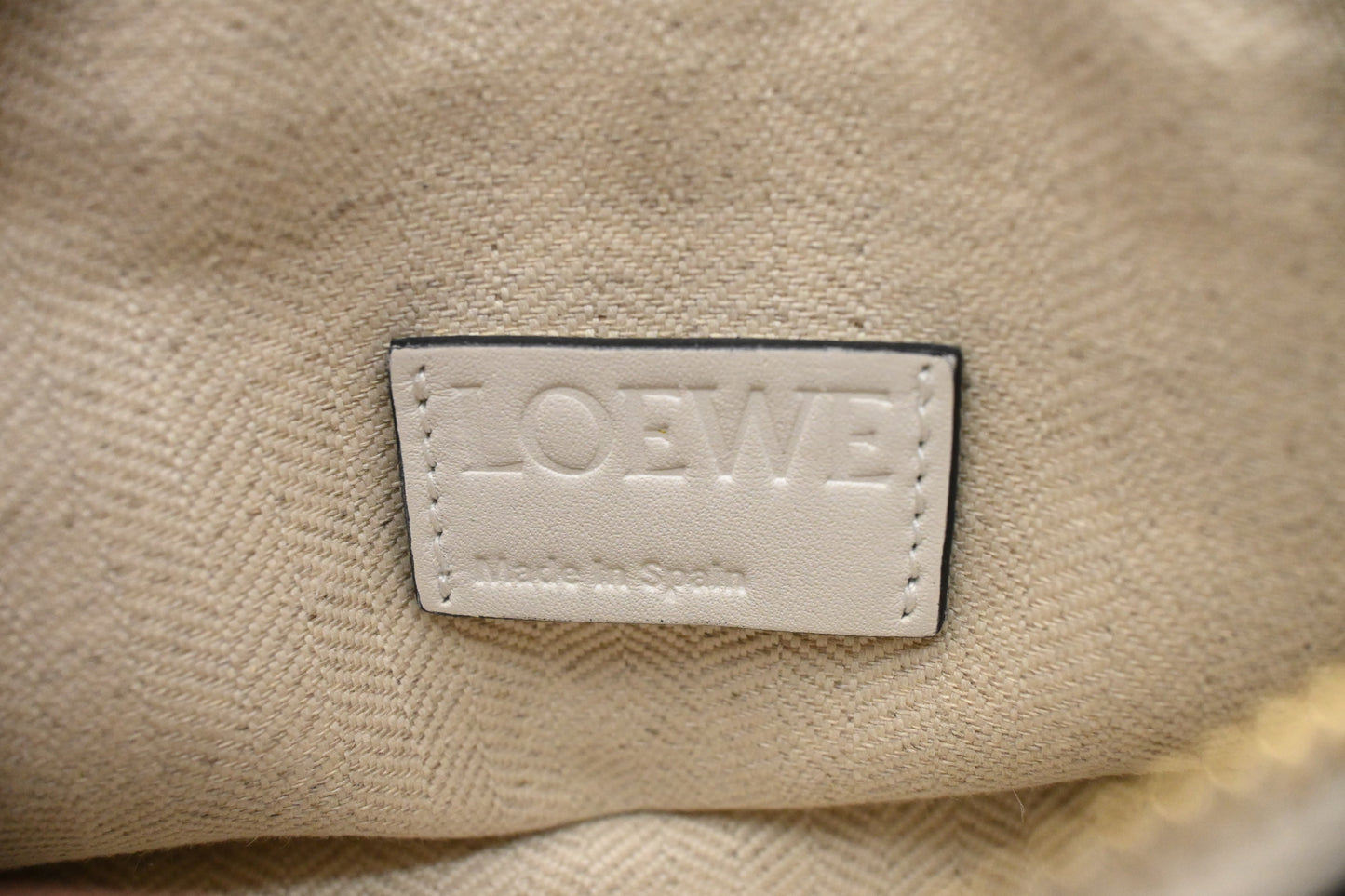 Loewe Shoulder Bag in White Leather
