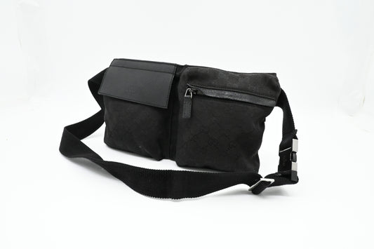 Gucci Bumbag in Black GG Canvas