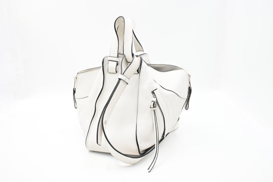Loewe Mini Hammock in White Leather