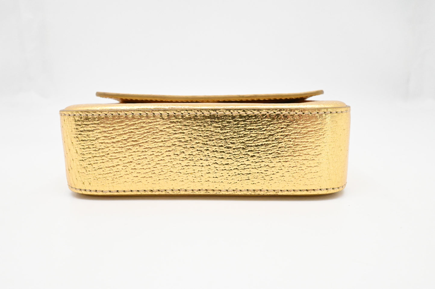 Prada Pouch in Gold Leather