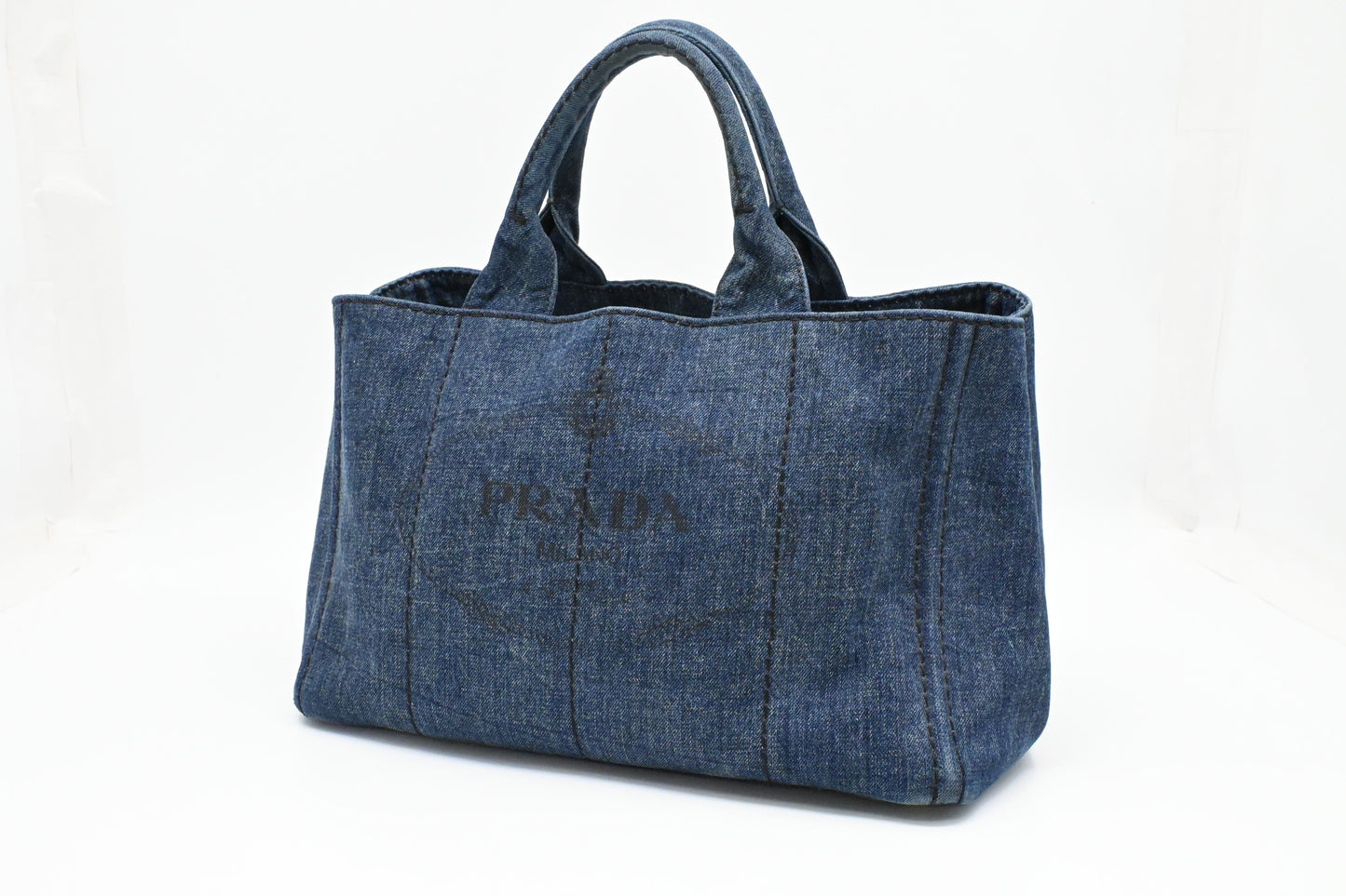 Prada Canapa in Blue Denim Canvas