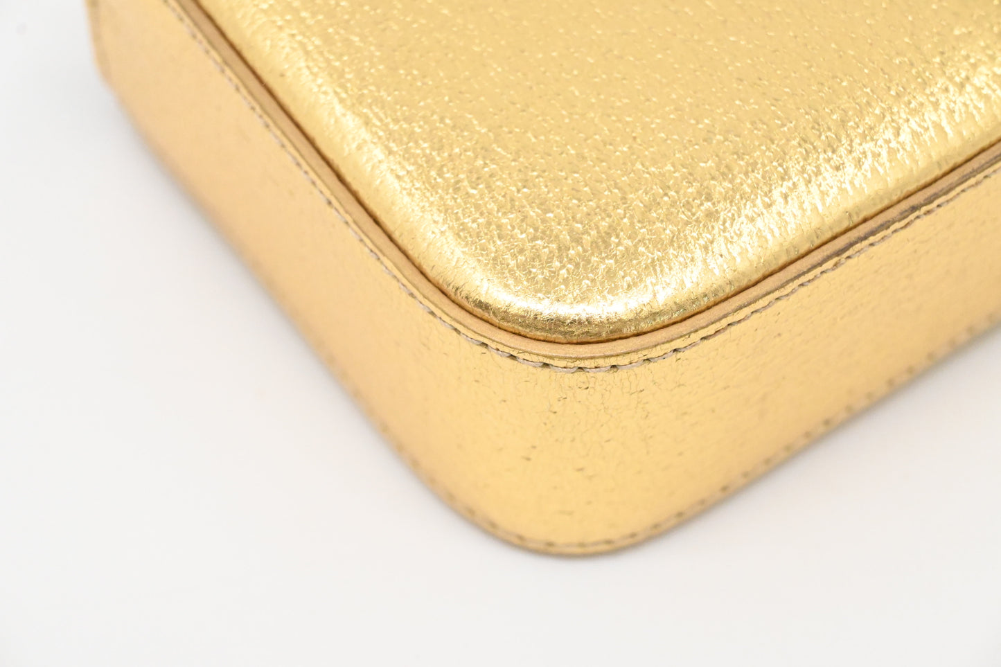Prada Pouch in Gold Leather