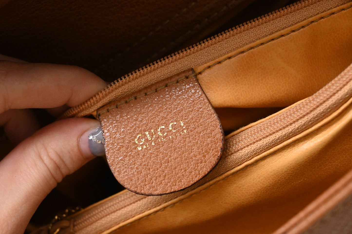 Gucci Medium Diana in Brown Leather