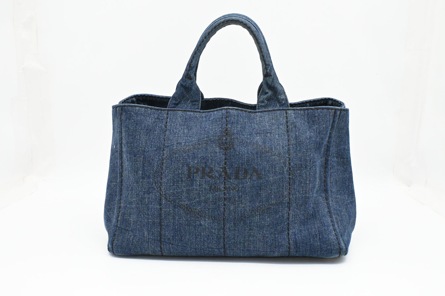 Prada Canapa in Blue Denim Canvas