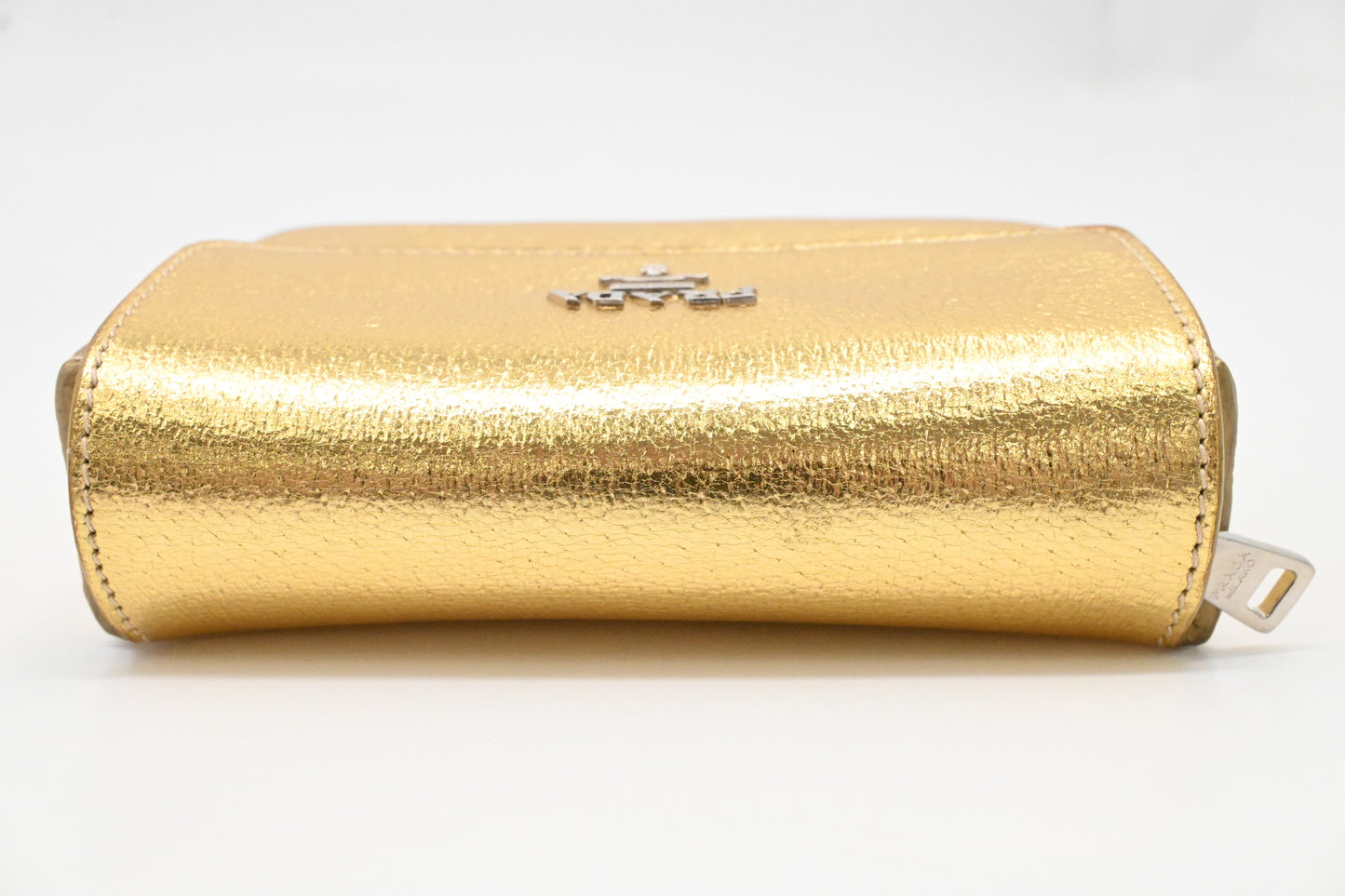 Prada Pouch in Gold Leather