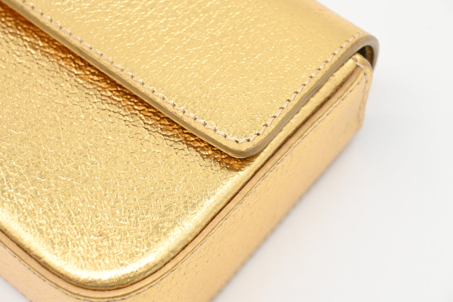 Prada Pouch in Gold Leather