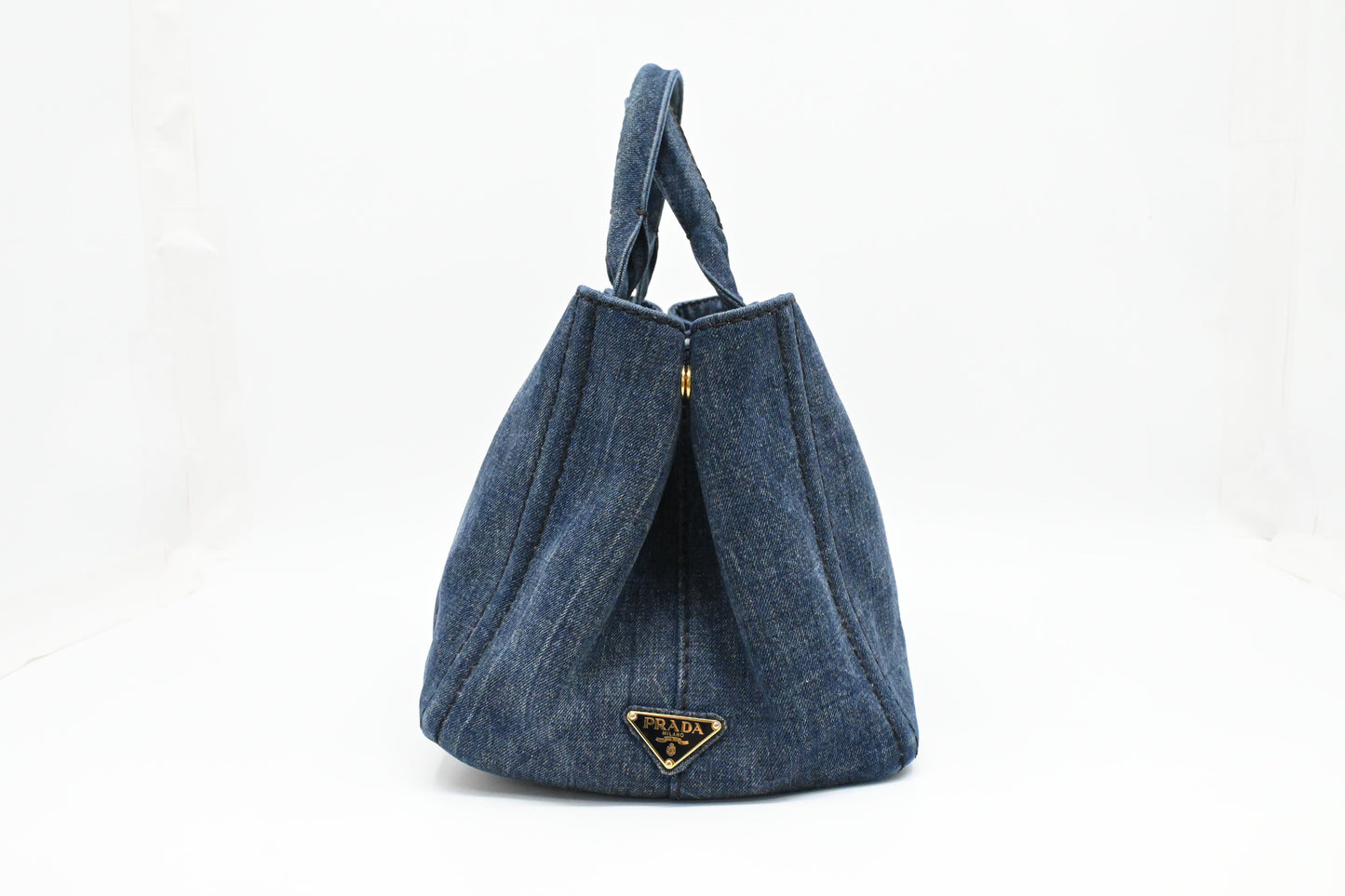 Prada Canapa in Blue Denim Canvas