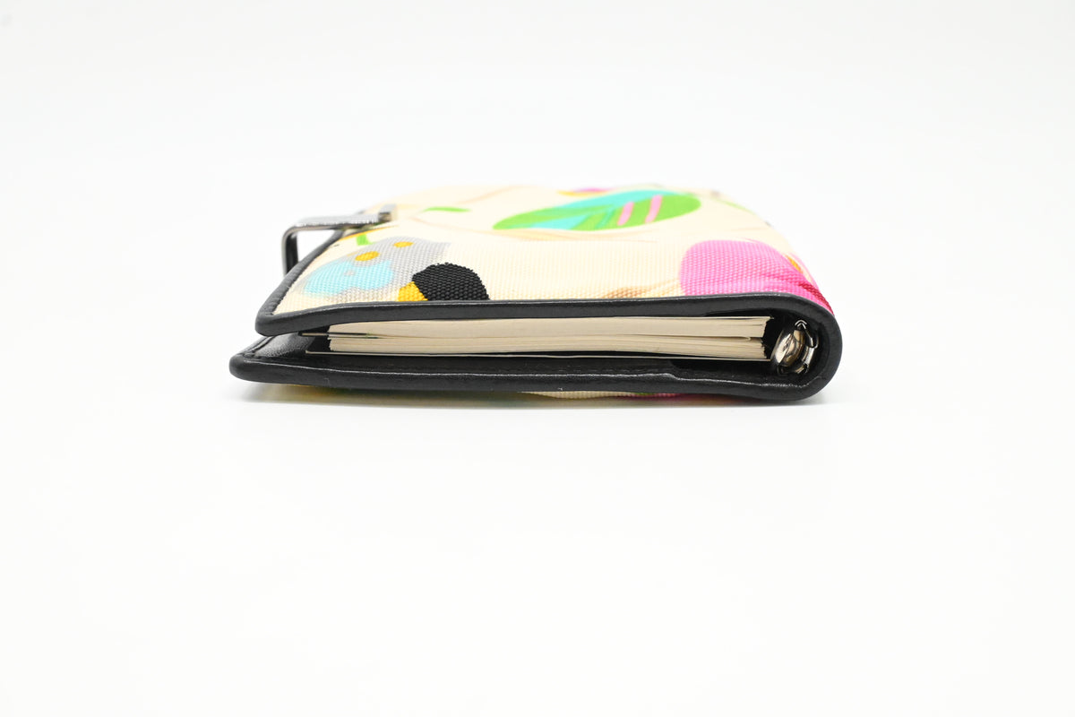 Gucci Agenda in Flower Canvas and Black Leather