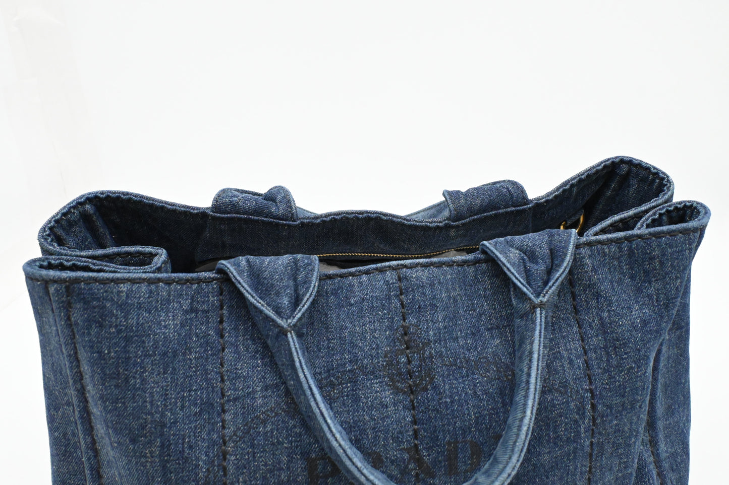 Prada Canapa in Blue Denim Canvas