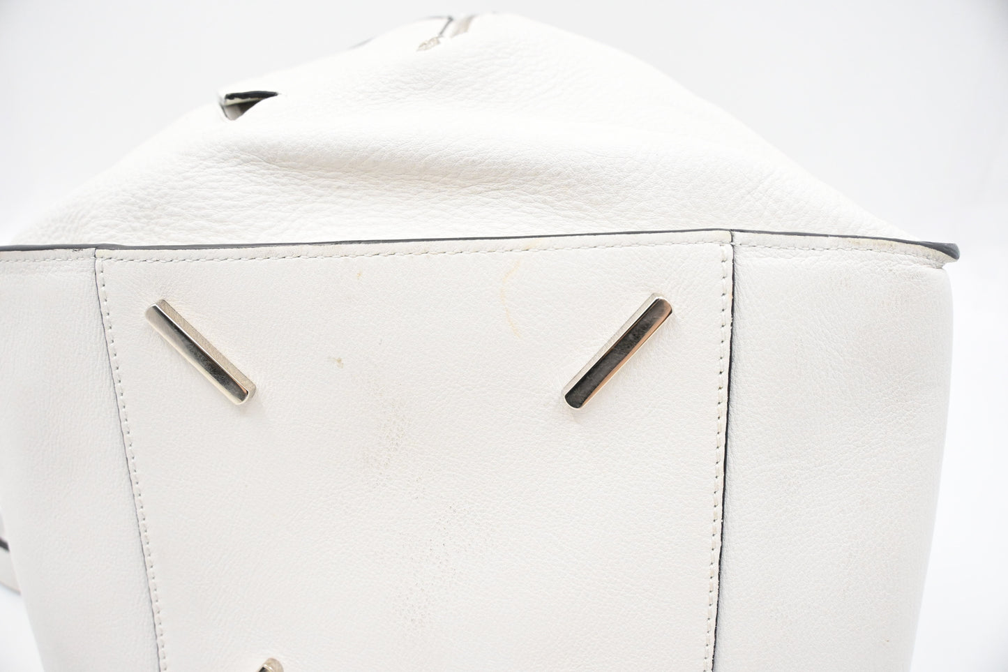Loewe Mini Hammock in White Leather
