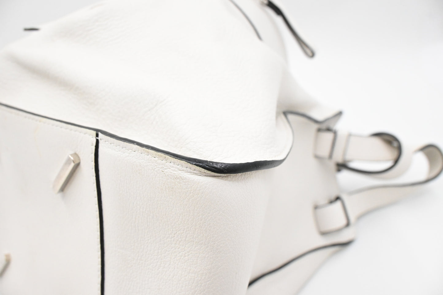 Loewe Mini Hammock in White Leather