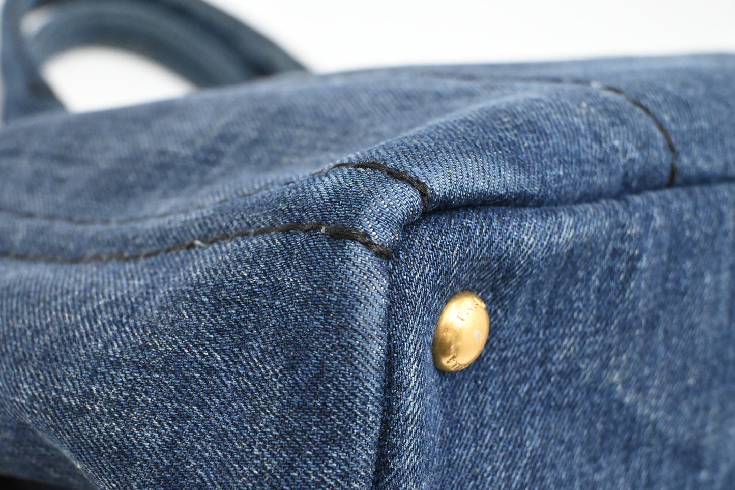 Prada Canapa in Blue Denim Canvas