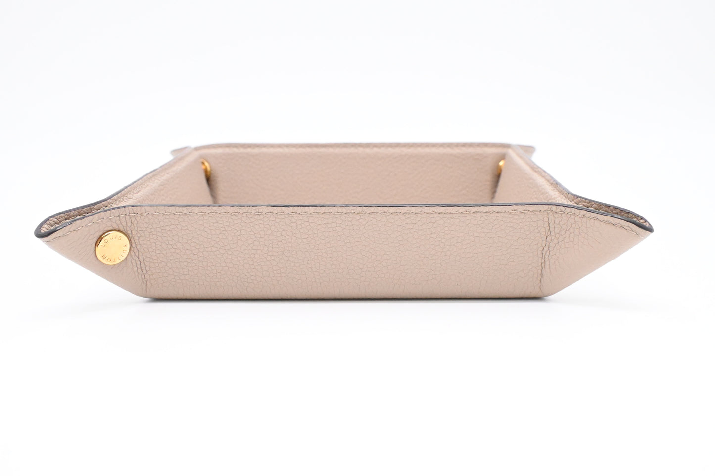 Louis Vuitton Jewelry Tray in Beige Leather