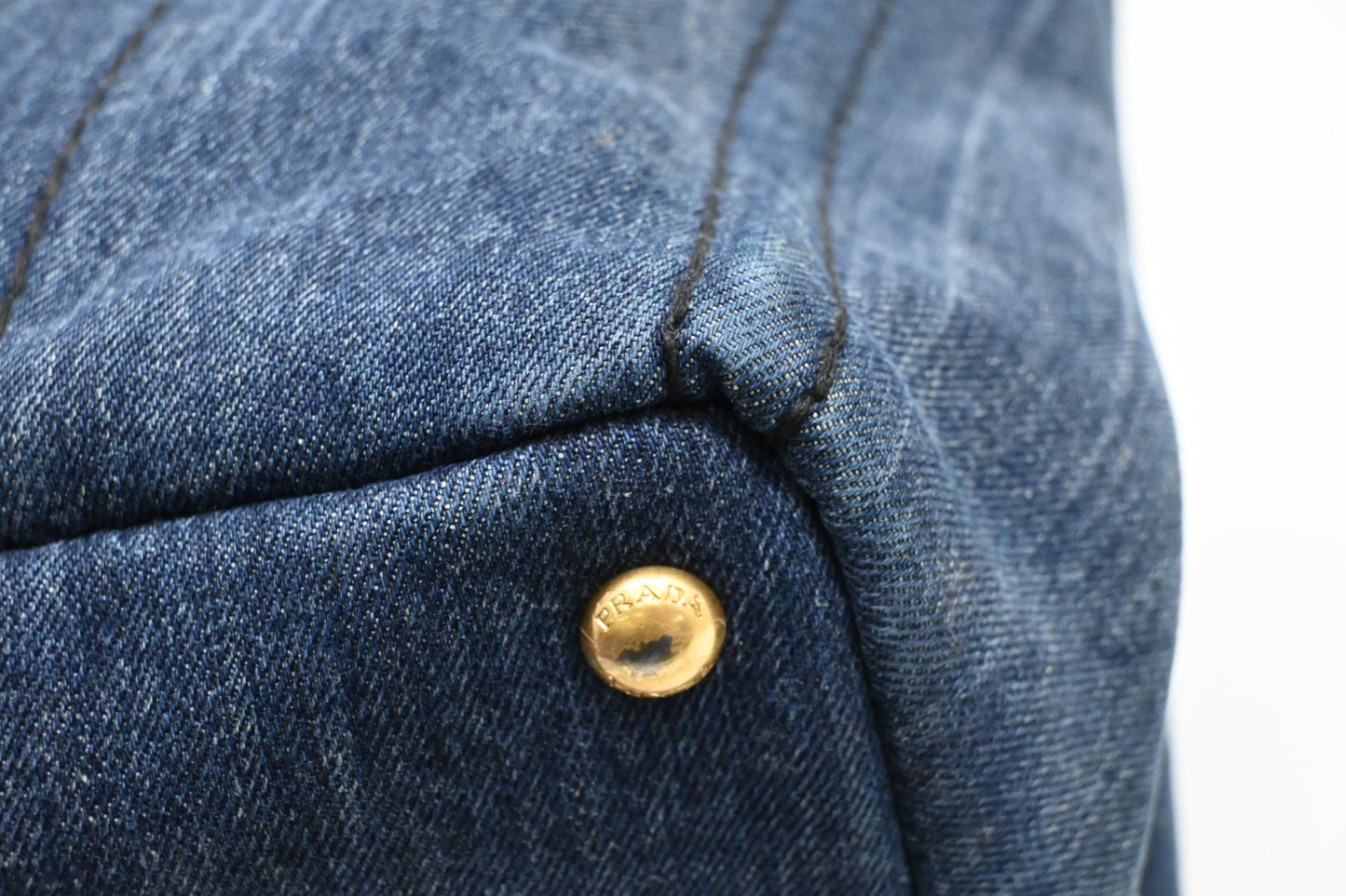 Prada Canapa in Blue Denim Canvas