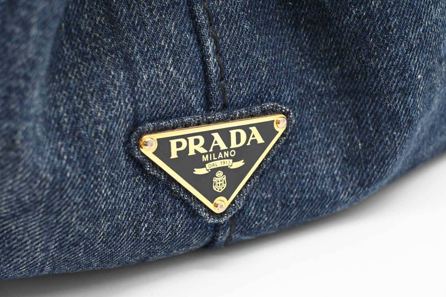 Prada Canapa in Blue Denim Canvas