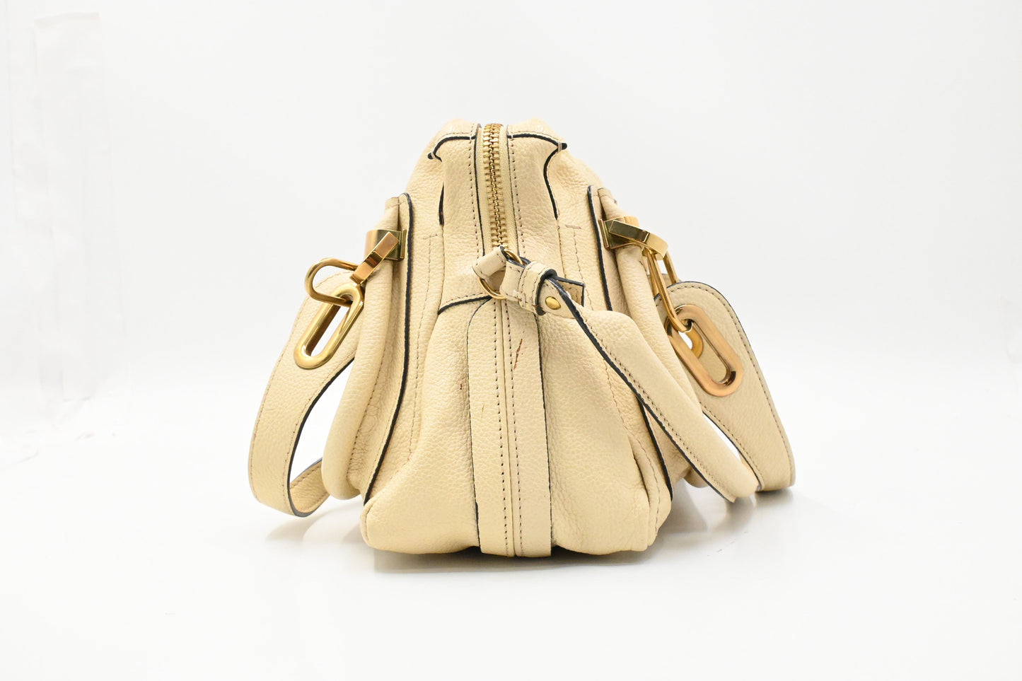 Chloe Paraty 2way Bag in Beige Leather