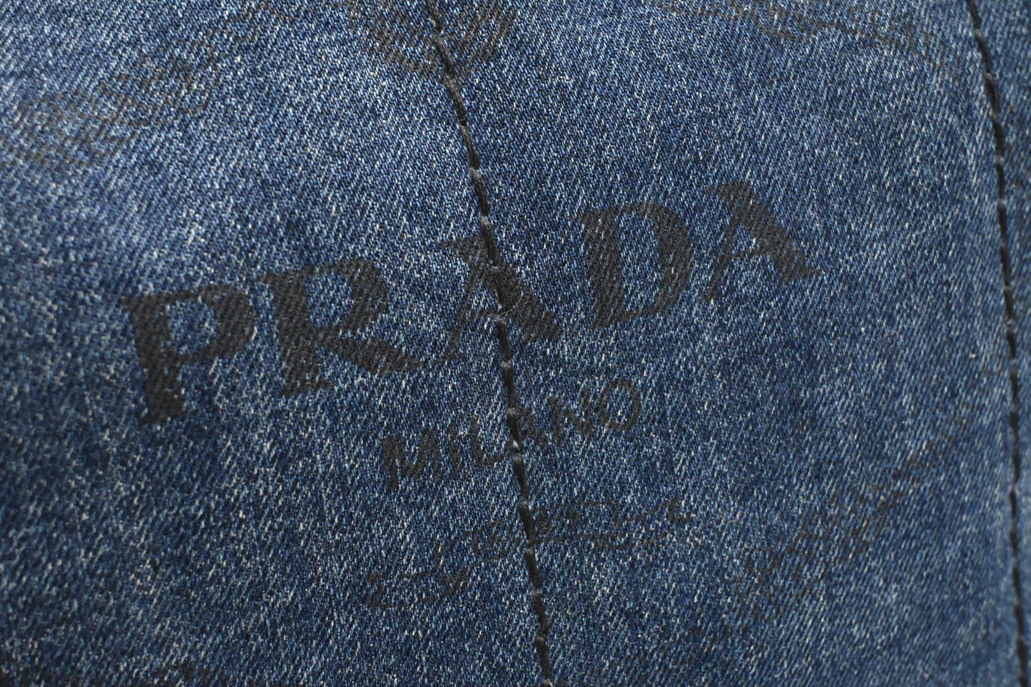 Prada Canapa in Blue Denim Canvas