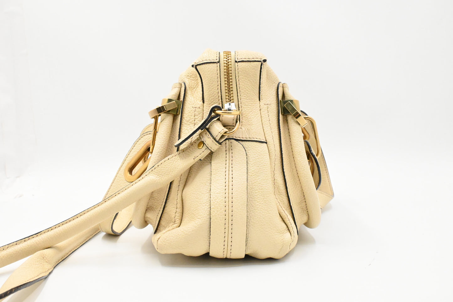 Chloe Paraty 2way Bag in Beige Leather
