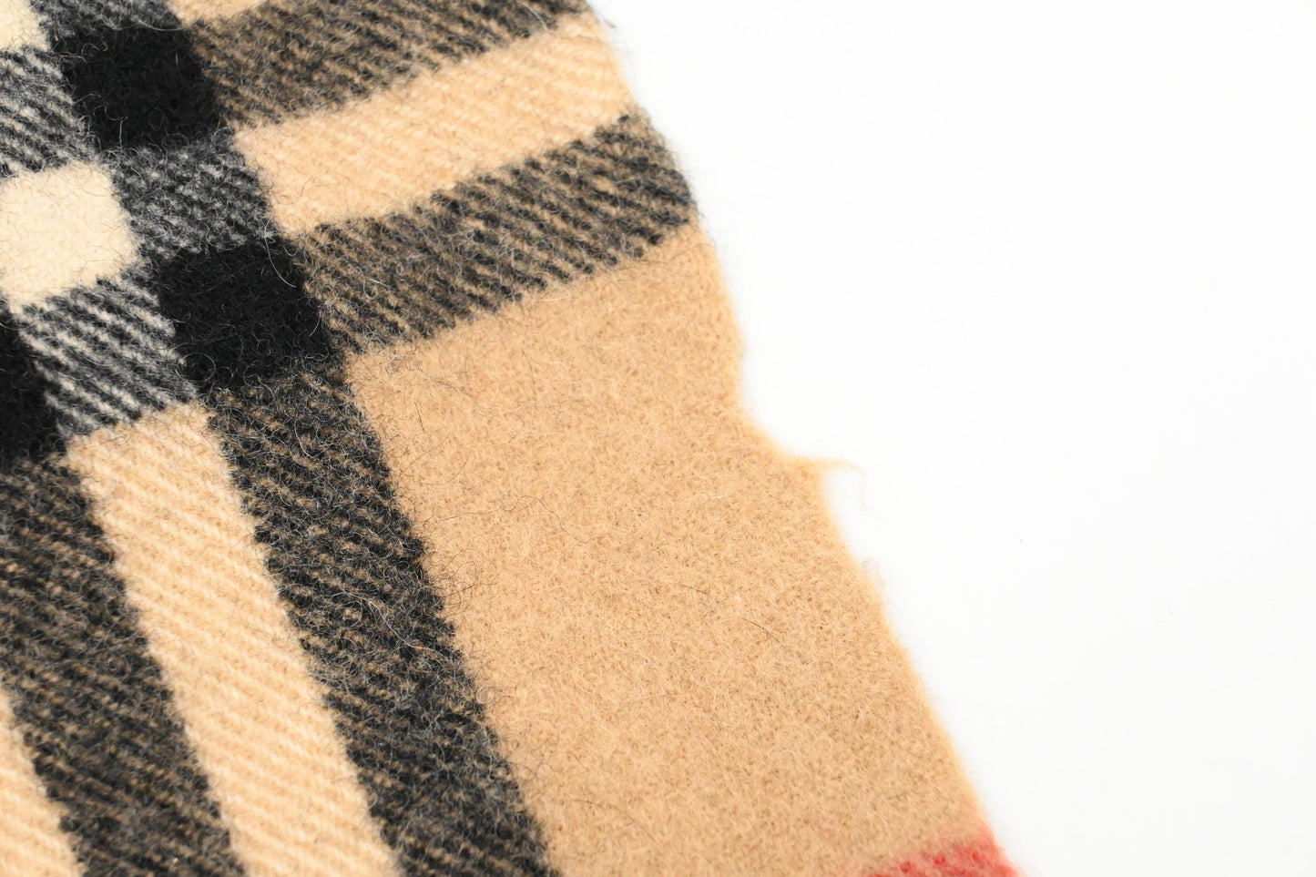 Burberry Stole in Brown Check Wool