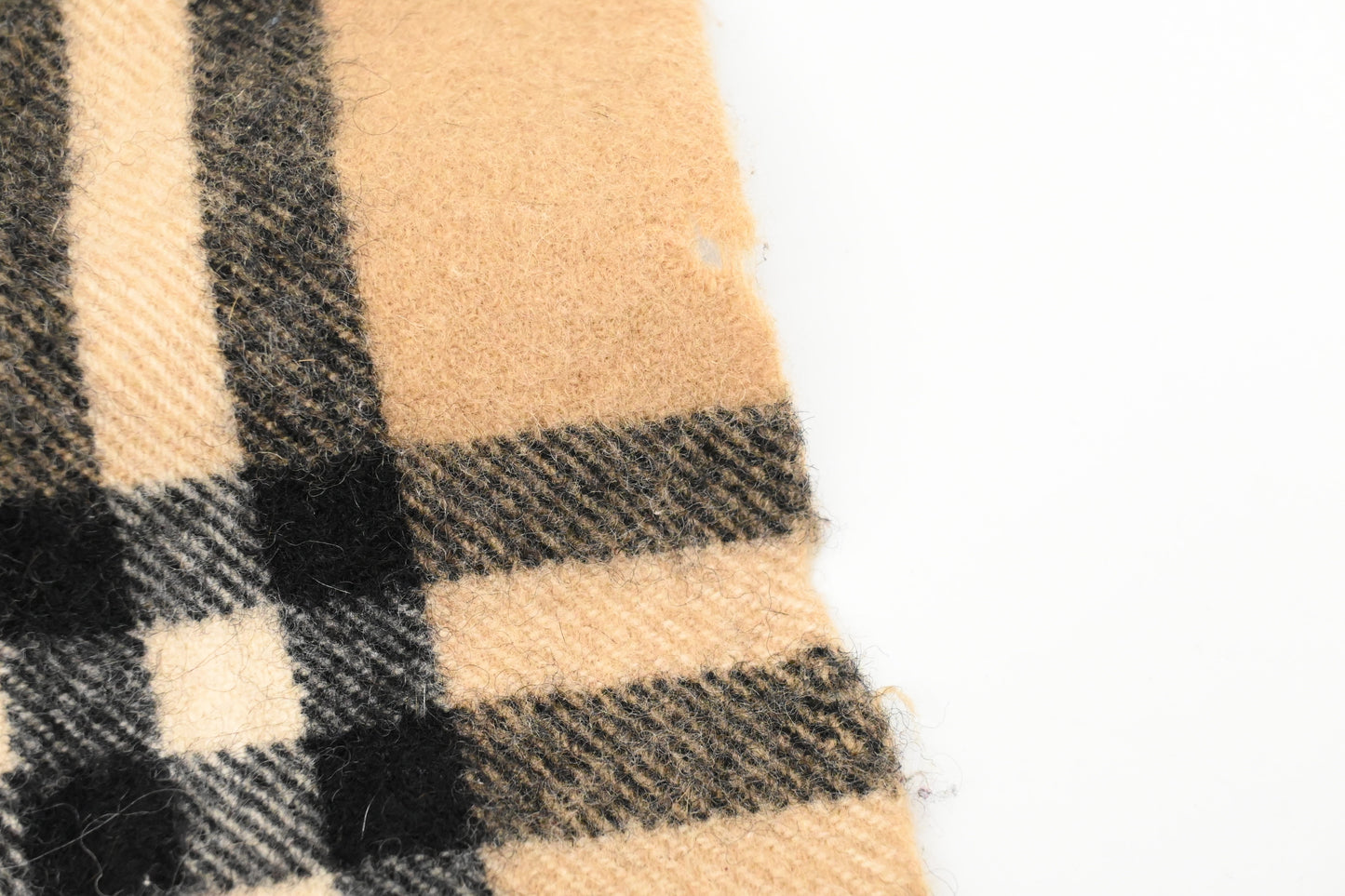 Burberry Stole in Brown Check Wool