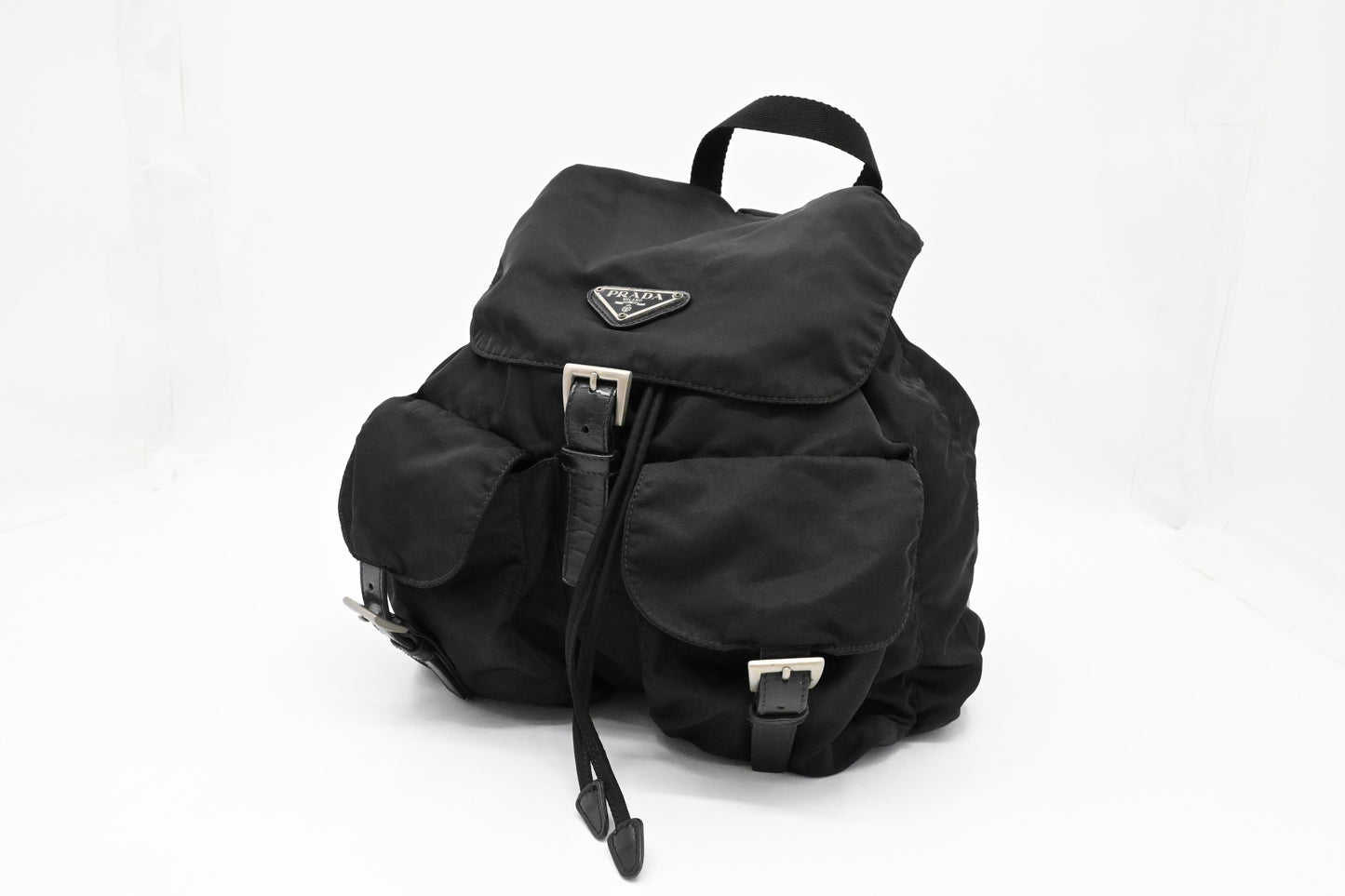 Prada Backpack in Black Vela Nylon