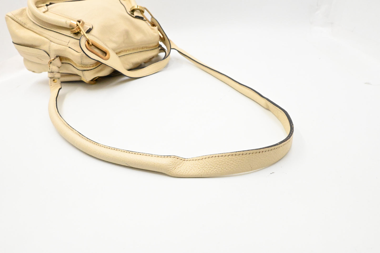 Chloe Paraty 2way Bag in Beige Leather