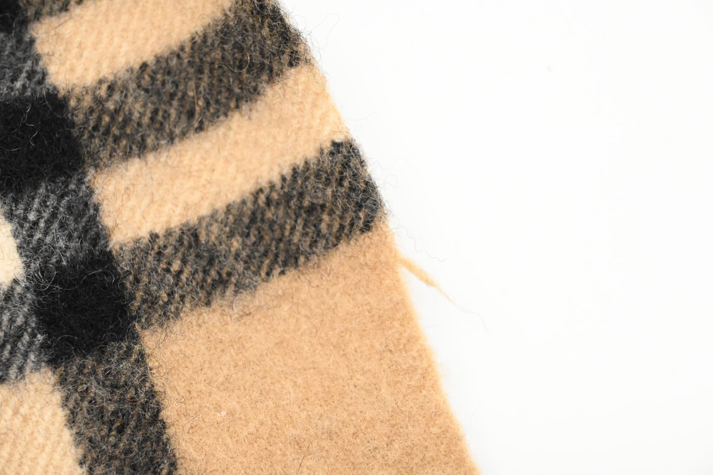 Burberry Stole in Brown Check Wool